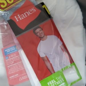 4 TOTAL Hanes Tagless T-Shirts Mens MEDIUM  - M